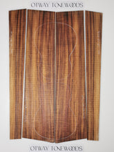 Load image into Gallery viewer, UTC2A17004 Ukulele Tenor Top Back and Side Set AA Otway Blackwood
