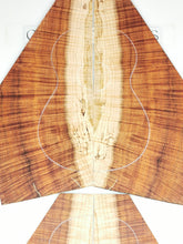 Load image into Gallery viewer, UTC4A70001 Ukulele Tenor Top Back and Side Set AAAA Otway Blackwood

