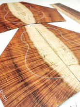 Load image into Gallery viewer, UTC4A70001 Ukulele Tenor Top Back and Side Set AAAA Otway Blackwood
