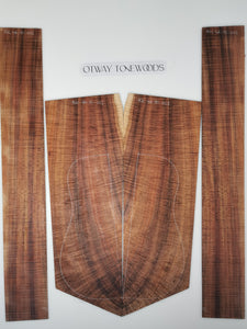 ADC4A70005 Guitar Dreadnaught Back and Side Set Mastergrade AAAA Otway Blackwood