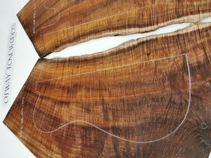 ED24AM01001 Electric Guitar Drop Top AAAA Otway Blackwood