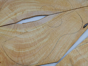 UTC4A91001 Ukulele Tenor Top Back and Side Set AAAA Otway Satinbox